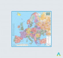 фото - Поштові індекси Європи, 1:4 000 000 (на планках)