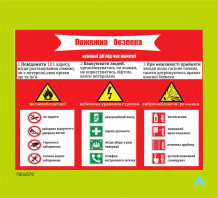 фото - Стенд Дії при надзвичайних ситуаціях