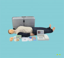 фото - Манекен для відпрацювання навичок надання розширеної невідкладної допомоги при травмах, з контролером з електронікою (тип 2) / Тренажер для проведення серцево-легеневої реанімації, тіло дорослого з електронікою