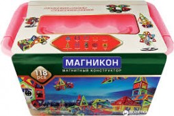 Набір для конструювання з різними способами з'єднання деталей (Магнітний конструктор) 118 деталей