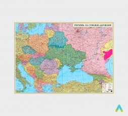 фото - Карта «Україна та суміжні держави»