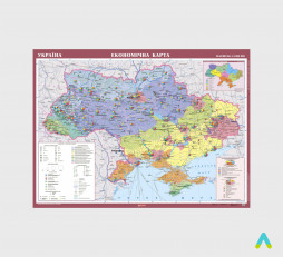 фото - Україна. Економічна карта м-б 1:1 000 000 картон