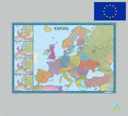 фото - Європа. Політична (з врізками) м-б 1:4 150 000 картон.