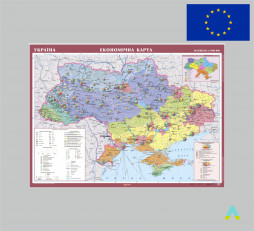 фото - Україна. Економічна карта м-б 1:1 000 000 картон нова ціна