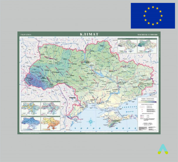 Україна.Клімат м-б 1:1 000 000  - фото
