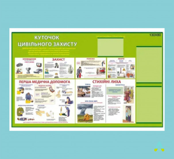 Стенд Куточок Цивільного захисту - фото