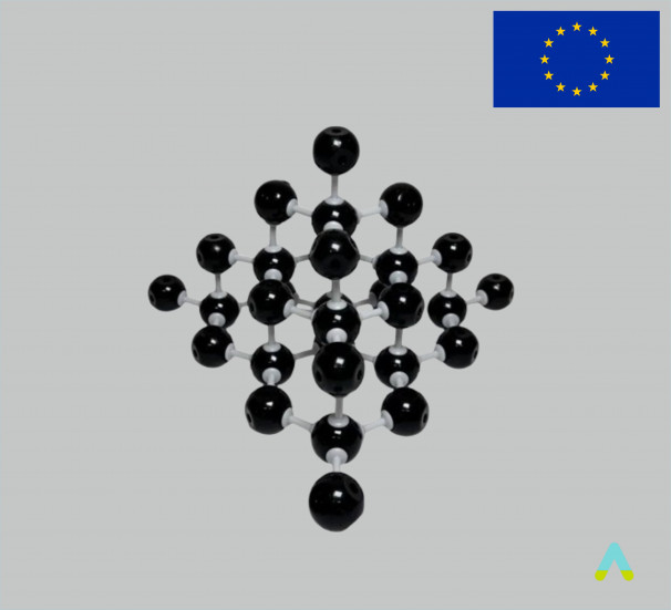 Кристалічна решітка Алмазу з AI контентом - фото