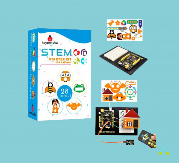 Навчальний набір Ардуїно 28 уроків навчання STEM програмування - фото