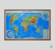 фото - Рельєфна карта світу, 1:22 000 000 (в багеті)